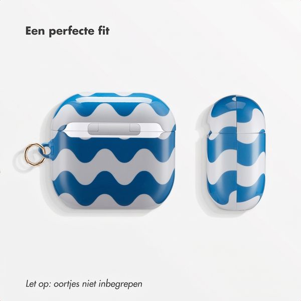 Selencia Cover Vivid  Apple Airpods 4 - Wave Vibes Classic Blue