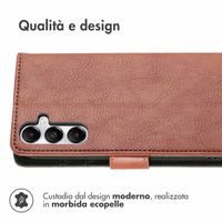 imoshion Cover a libro di Lusso Samsung Galaxy A17 (5G) / (4G) - Marrone
