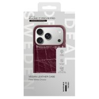 iDeal of Sweden Cover posteriore in pelle vegana MagSafe Apple iPhone 18 Pro / 17 Pro - Fine Wine Croco