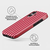 Burga Cover Posteriore Resistente con MagSafe Apple iPhone 16 - Strawberry Jam
