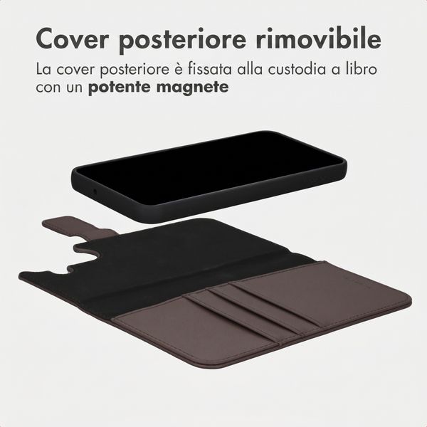 imoshion Cover a libro di lusso 2-in-1 rimovibile Samsung Galaxy A17 (5G) / (4G) - Marrone