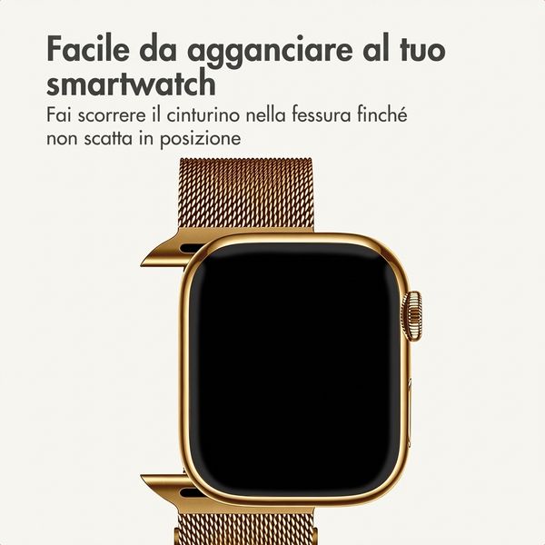 imoshion Milanees magnetisch bandje Apple Watch | 44/45/46/49 mm - Goud