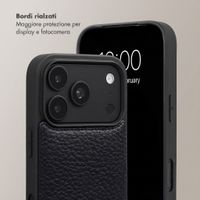 Selencia Cover per telefono Nova con cordino e portacarte Apple iPhone 18 Pro / 17 Pro - Nero