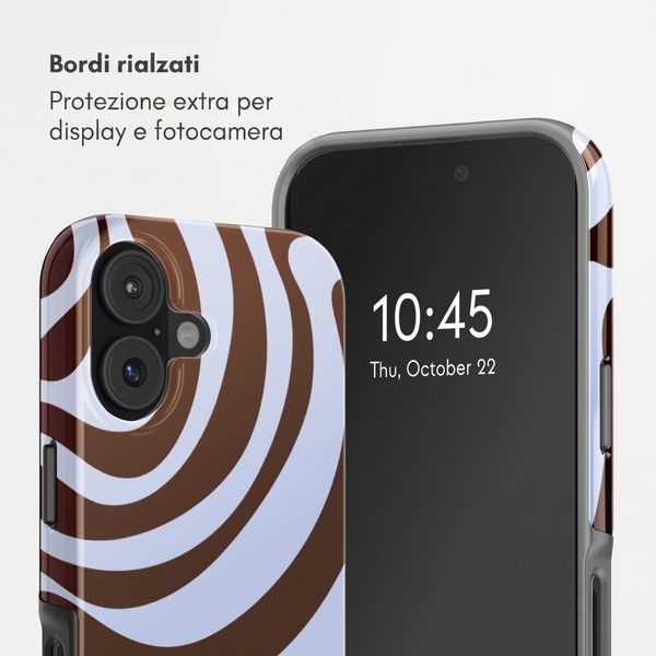Selencia Cover Posteriore Vivid Apple iPhone 17 - Dream Swirl Chocolate