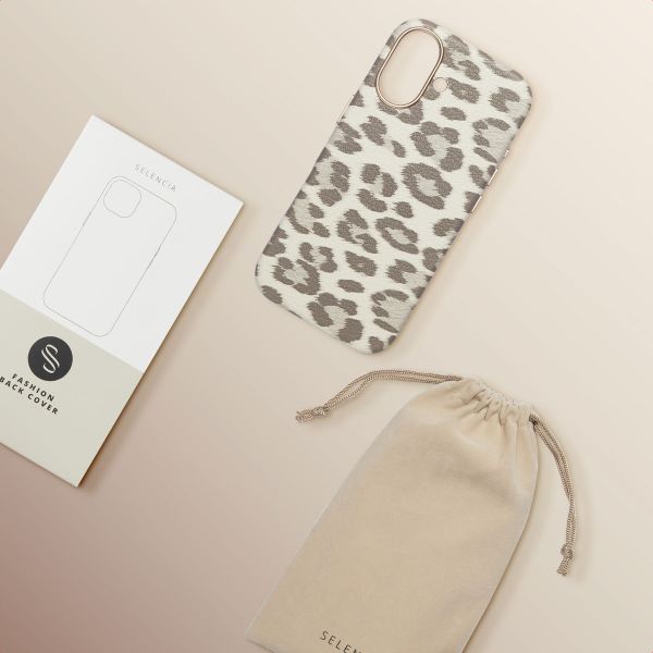 Selencia Cover Sabi Stampa pantera con MagSafe Apple iPhone 17 - Soft Ivory