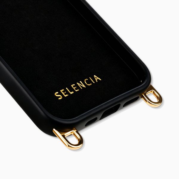 Selencia Cover posteriore Rivièra con MagSafe con ganci rimovibili Apple iPhone 14 / 13 - Velvet Black