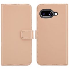 Selencia Cover a libro in vera pelle Google Pixel 9A - Dusty Pink