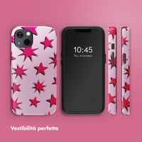 Selencia Cover posteriore Vivid con MagSafe Apple iPhone 13 - Stars Rubine Red Light Pink