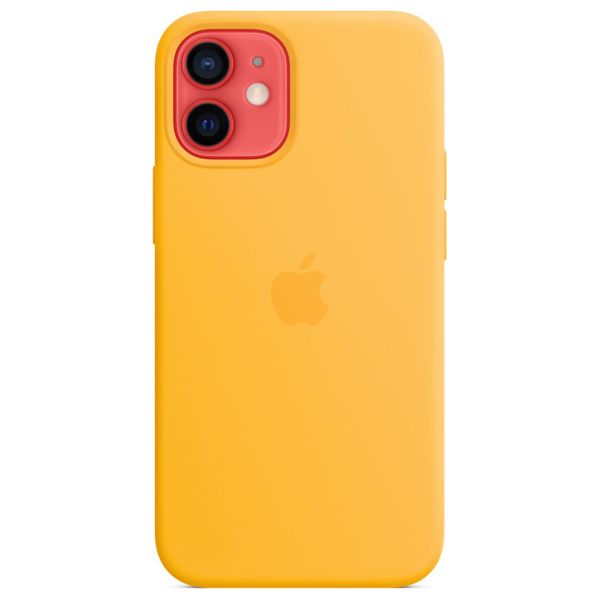 Apple Cover Posteriore in Silicone con MagSafe Apple iPhone 12 Mini - Sunflower