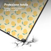 imoshion Cover Trifold Design Apple iPad 9 (2021) 10.2 pollici / iPad 8 (2020) 10.2 pollici / iPad 7 (2019) 10.2 pollici - Citrus Dream
