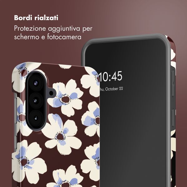 Selencia Cover Posteriore Vivid Samsung Galaxy A57 (5G) - Choco Flower Pop