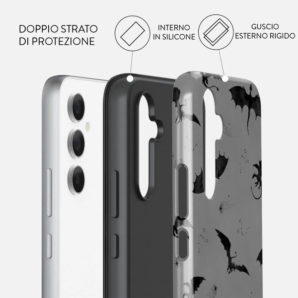 Burga Cover Posteriore Resistente Samsung Galaxy A55 - Draco