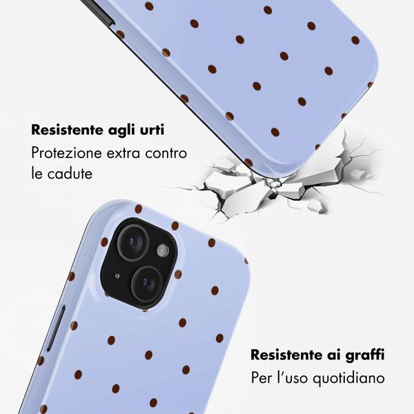 Selencia Cover posteriore Vivid con MagSafe Apple iPhone 15 - Happy Dots Digital Sky