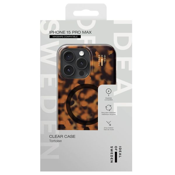 iDeal of Sweden Cover Trasparente con MagSafe Apple iPhone 15 Pro Max - Tortoise