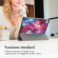 imoshion Cover Trifold Design Samsung Galaxy Tab S10 Plus / Tab S9 FE Plus / Tab S9 Plus - Space