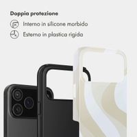 Selencia Cover Posteriore Vivid Apple iPhone 18 Pro Max - Desert Waves Beige