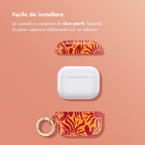 Selencia Cover Vivid  Apple Airpods Pro 3 - Tropical Vibes Apricot