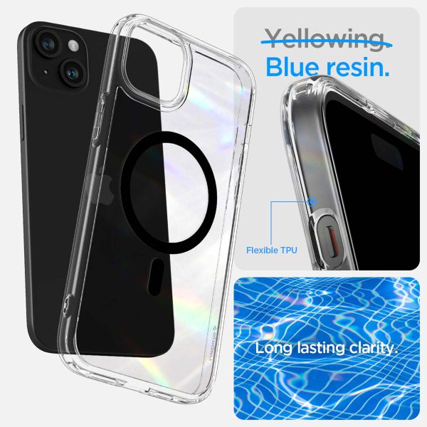 Spigen Cover Posteriore Ultra Ibrida con MagSafe Apple iPhone 15 - Nero