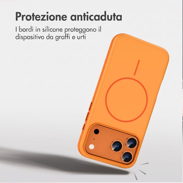 imoshion Cover posteriore Color con Thin MagSafe Ring Apple iPhone 17 Pro - Arancio