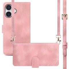 imoshion Cover a libro con Cordino Apple iPhone 16 - Rosa