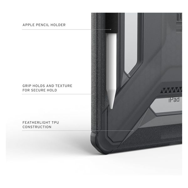UAG Custodia posteriore Scout LT Apple iPad 11 (2025) 11 pollici A16 / iPad 10 (2022) 10.9 pollici - Ash