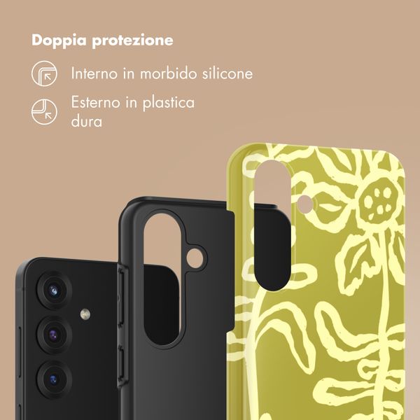 Selencia Cover Posteriore Vivid Samsung Galaxy S25 - Chalky Bloom