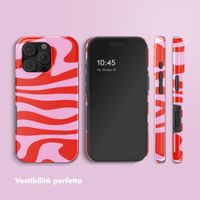 Selencia Cover Posteriore Vivid Apple iPhone 16 Pro - Dream Swirl Pink