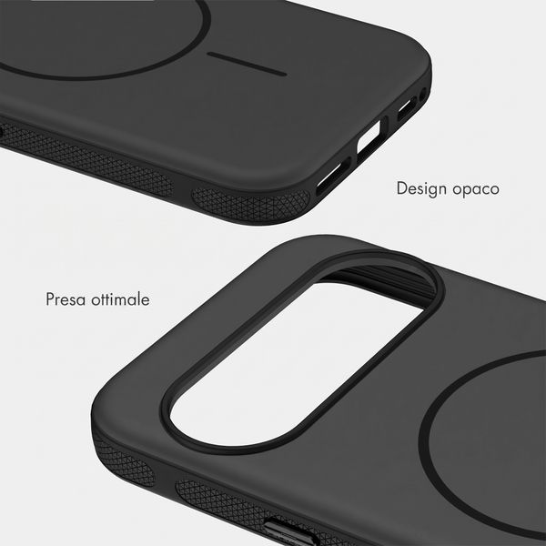 imoshion Cover posteriore Color con Thin MagSafe Ring Google Pixel 11 / 11 Pro / 10 / 10 Pro - Nero