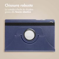 imoshion Cover Girevole a 360° Samsung Galaxy Tab A11 / A9 8.7 pollici - Blu scuro