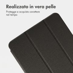 Accezz Cover a libro trifold in pelle Apple iPad Pro 13 (2025) M5 / (2024) M4 - Nero