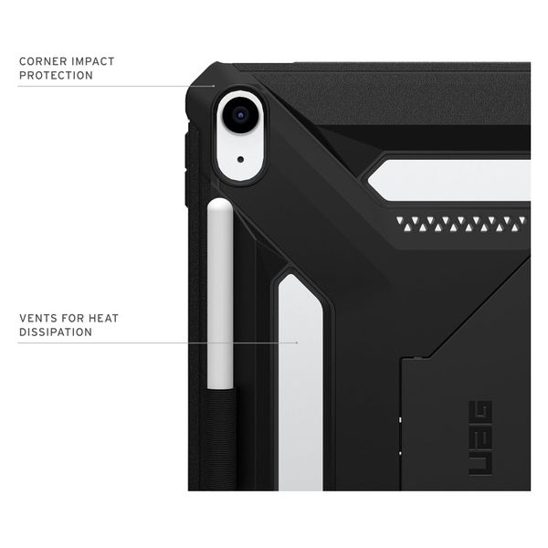 UAG Custodia posteriore Scout Plus con supporto Apple iPad 11 (2025) 11 pollici A16 / iPad 10 (2022) 10.9 pollici - Black