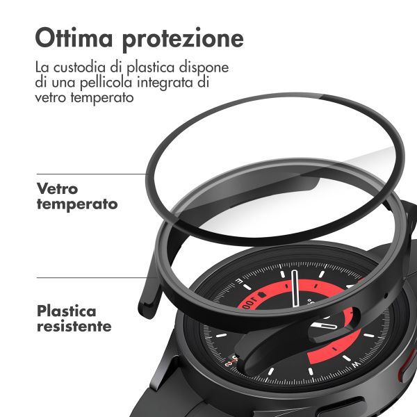 imoshion Cover rigida integrale Samsung Galaxy Watch 5 - 44 mm - Nero