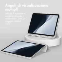 Accezz Cover a libro in silicone Smart Apple iPad Air 11 pollici (2026) M4 / (2025) M3 / (2024) M2 / Air 5 (2022) / Air 4 (2020) - Grigio