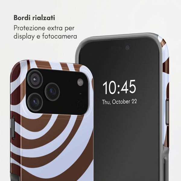 Selencia Cover Posteriore Vivid Apple iPhone 17 Pro Max - Dream Swirl Chocolate