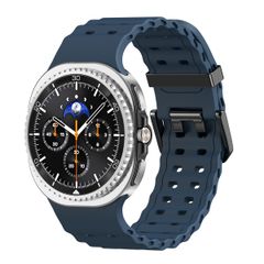 imoshion Cinturino Ocean in silicone Samsung Galaxy Watch 8 (40/44mm) / Classic (46mm) - Blu scuro