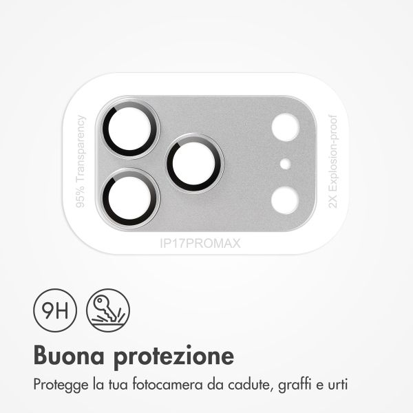 imoshion Protezione fotocamera in Vetro 2 Pezzi Apple iPhone 17 Pro Max - Silver
