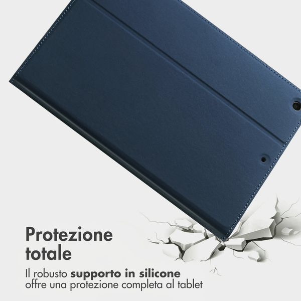 Accezz Cover Tablet Classica Apple iPad 9 (2021) 10.2 pollici / iPad 8 (2020) 10.2 pollici / iPad 7 (2019) 10.2 pollici - Blu scuro
