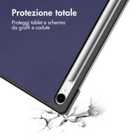 imoshion Cover a libro Trifold Samsung Galaxy Tab S10 FE Plus - Blu scuro