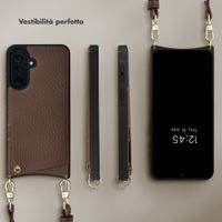 Selencia Cover per telefono Nova con cordino e portacarte Samsung Galaxy A37 (5G) - Mocha Brown