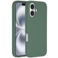 Accezz Cover in silicone liquido con MagSafe Apple iPhone 16 - Verde scuro