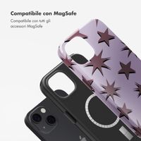Selencia Cover posteriore Vivid con MagSafe Apple iPhone 13 - Stars Plum Lilac