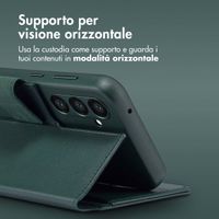 Accezz Cover in pelle 2 in 1 con MagSafe Samsung Galaxy S24 Plus - Cedar Green