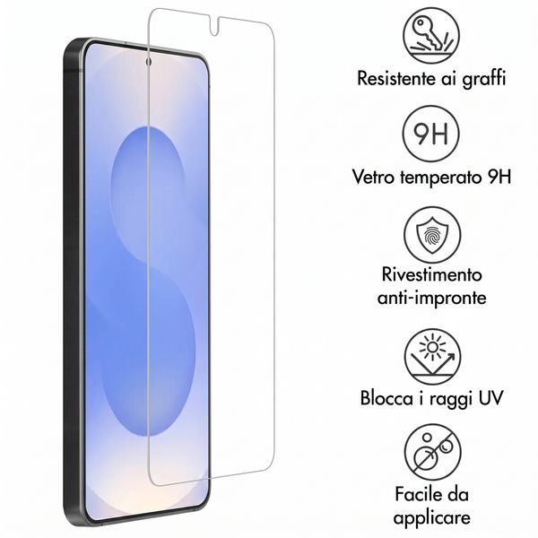 Accezz Pellicola protettiva in vetro temperato per Accezz Project Applicator Samsung Galaxy S26