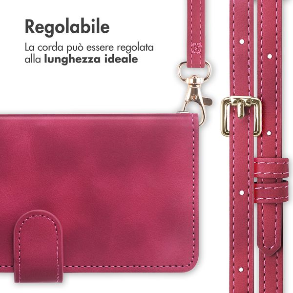 imoshion Cover a libro con Cordino Samsung Galaxy A37 (5G) - Rosso
