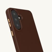 Selencia Cover posteriore Rivièra con MagSafe con ganci rimovibili Samsung Galaxy A57 (5G) - Choco Brown