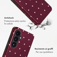 Selencia Cover posteriore Vivid con MagSafe Samsung Galaxy S26 - Happy Dots Burgundy