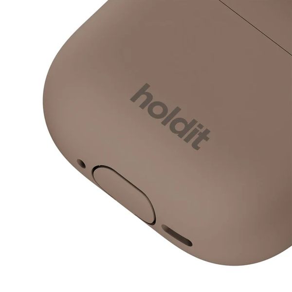 Holdit Custodia Solid Silicone Apple AirPods 4 - Mocha Brown