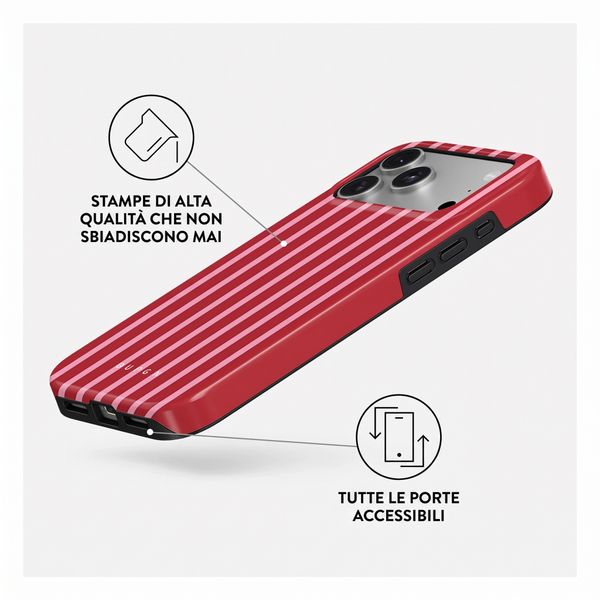 Burga Cover Posteriore Resistente con MagSafe Apple iPhone 18 Pro Max - Strawberry Jam