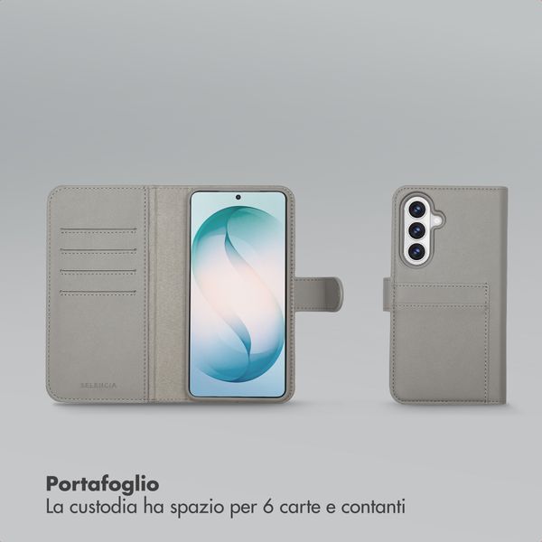 Selencia Libreria rimovibile Olyn con MagSafe Samsung Galaxy S26 Plus - Grigio