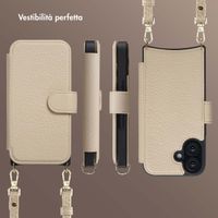Selencia Cover Riva con MagSafe e cordino Apple iPhone 16 - Beige